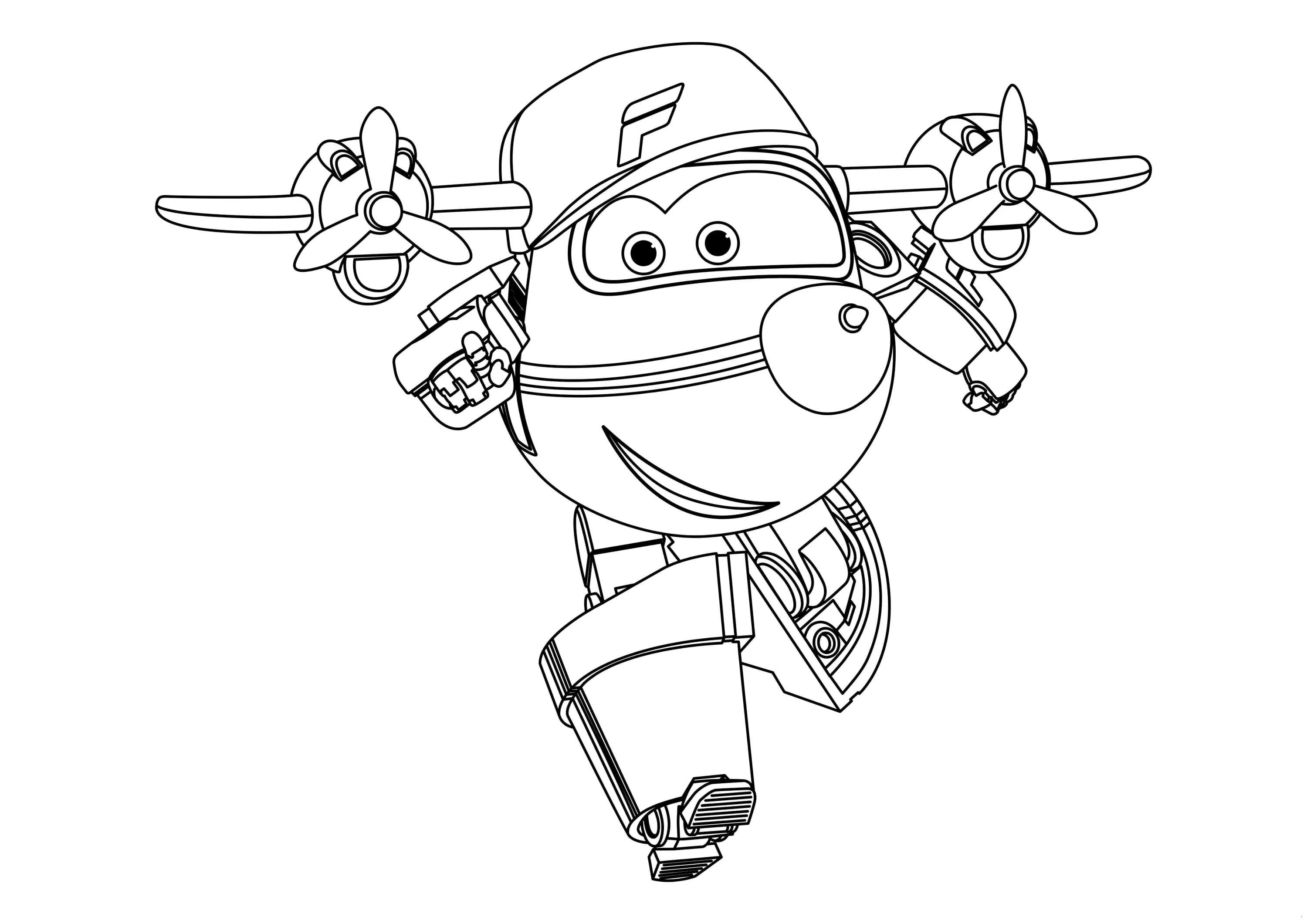 Colouring chic donnie super wings
