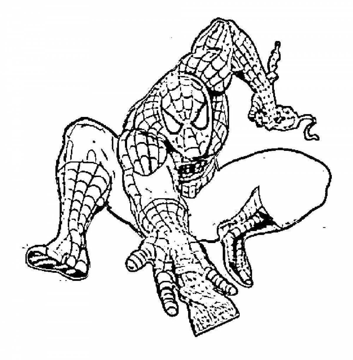Spider-man brilliant antistress coloring book
