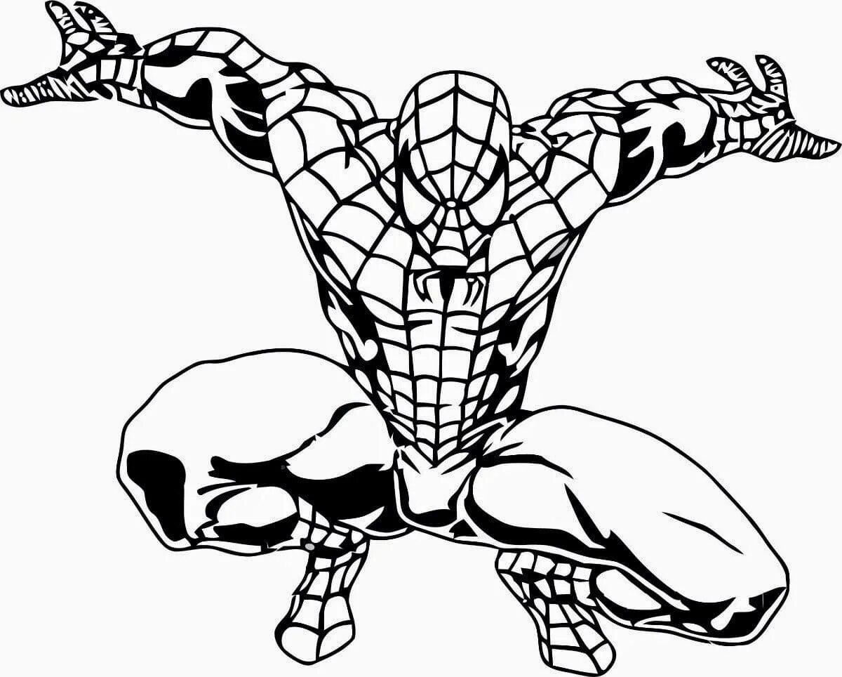 Comic coloring spider-man antistress