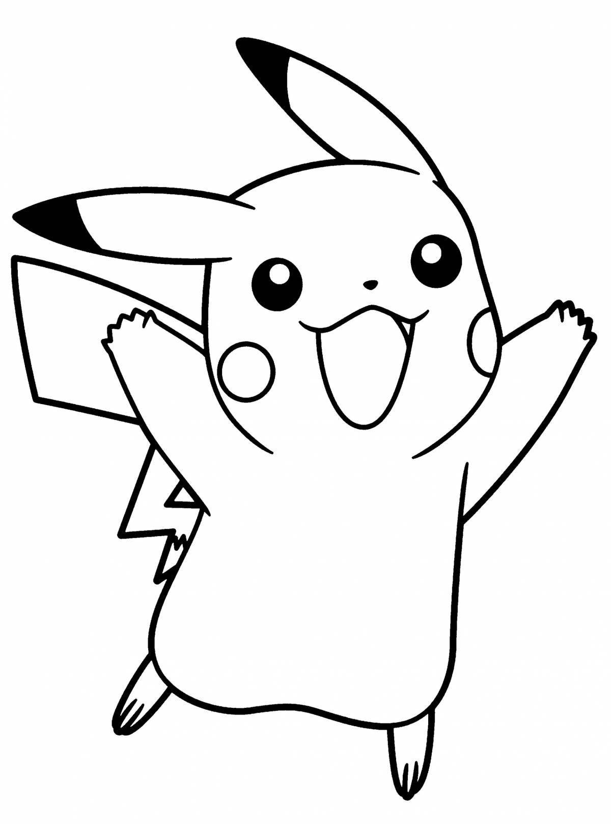 Funny pikachu coloring book