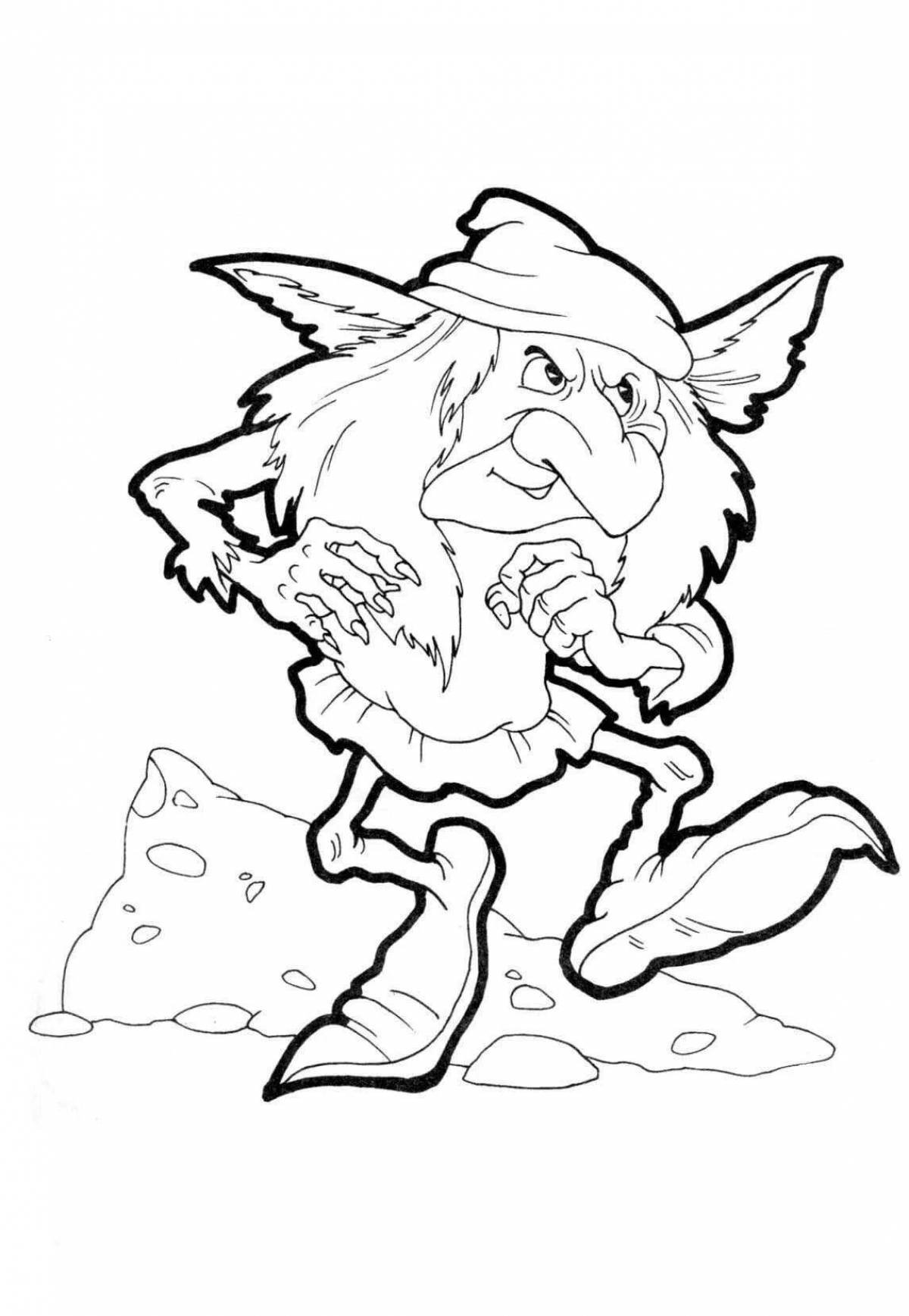 Coloring page glorious swamp kikimora