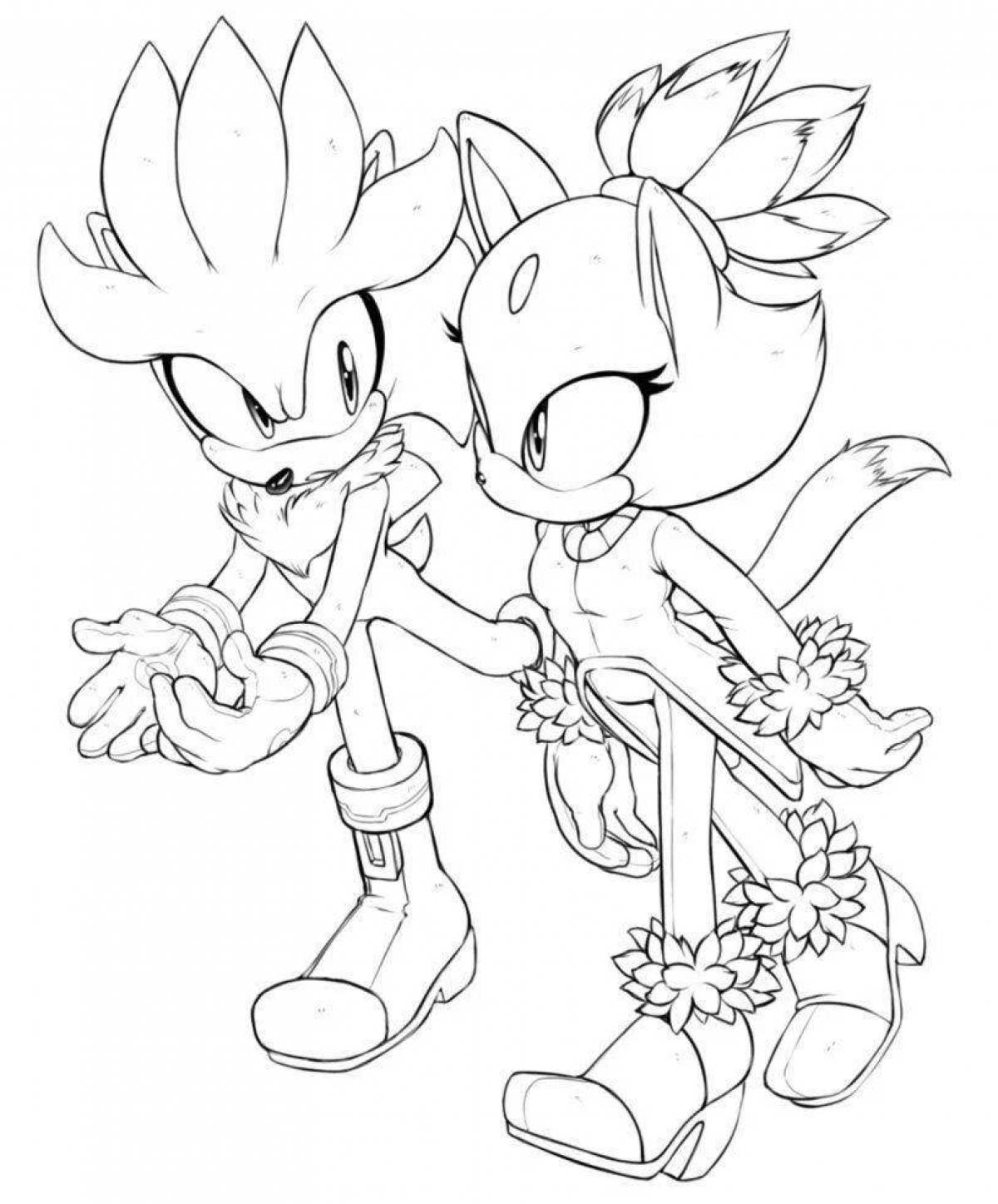 Attractive coloring sonic boom blaze