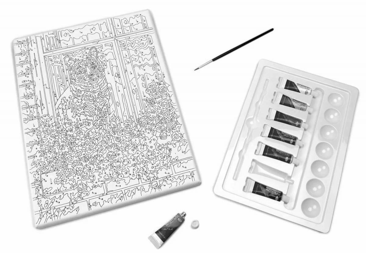 You are a painter by numbers coloring page
