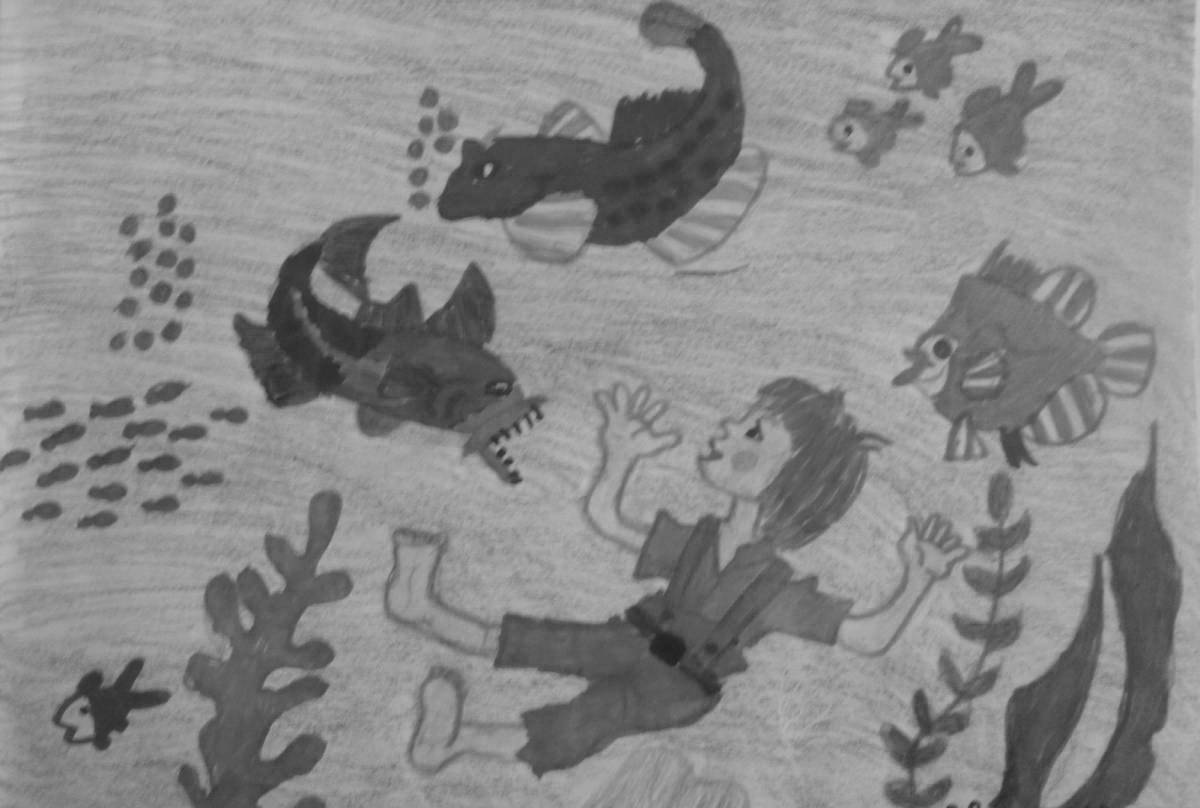 Luminous case of a Yevseik figurine