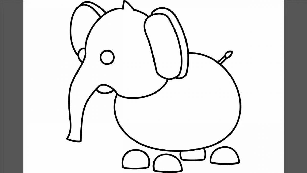 Colourful coloring pages adopt me pets