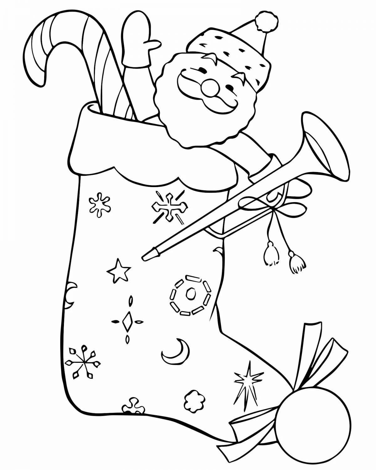 Magic christmas coloring book