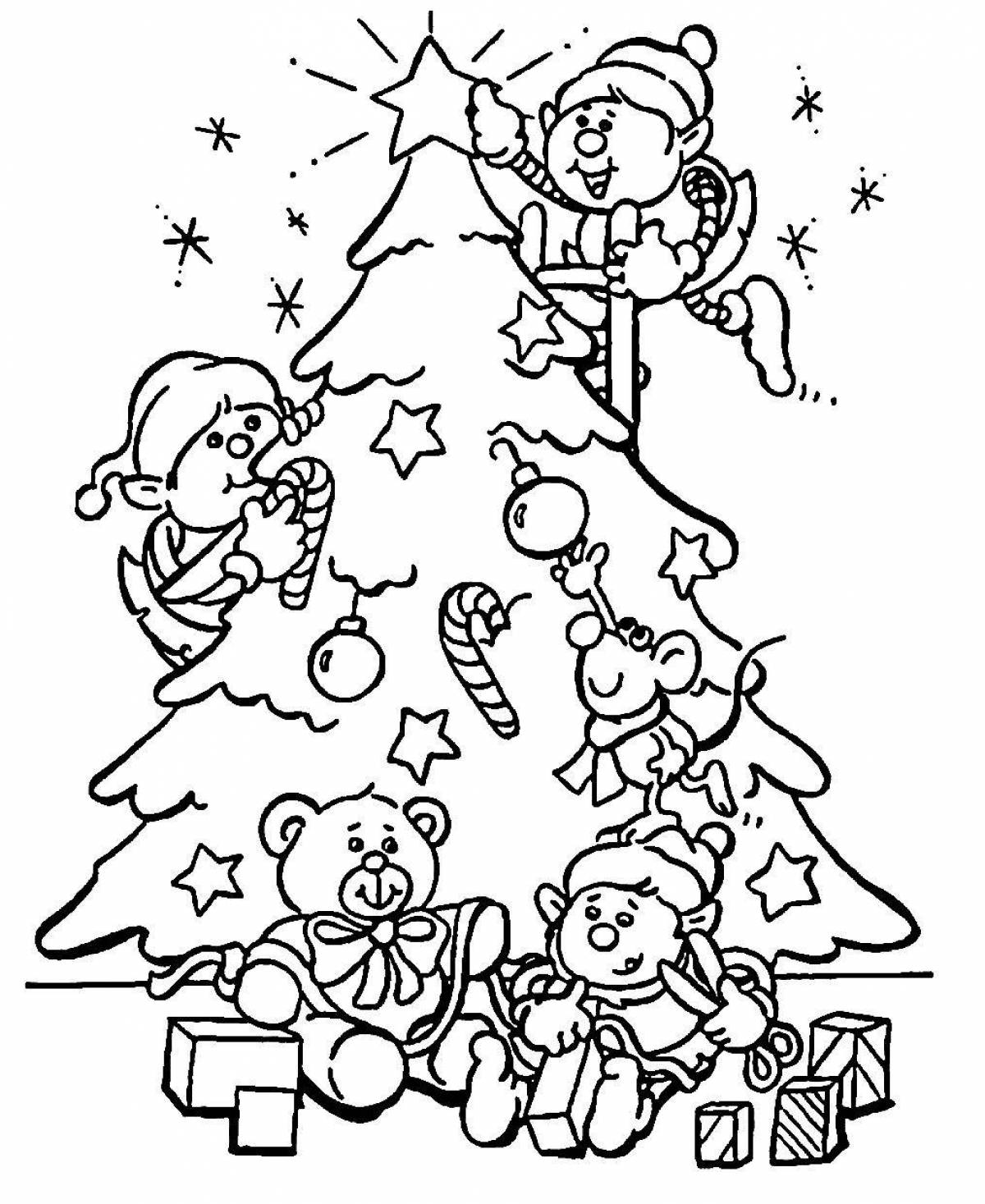 Sparkling Christmas coloring book