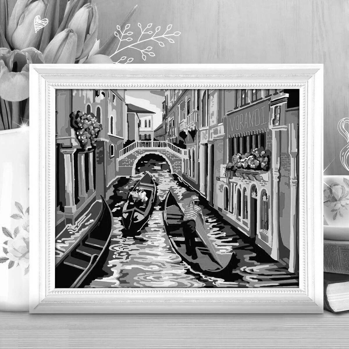 Раскраска Красочная раскраска по номерам без подрамника