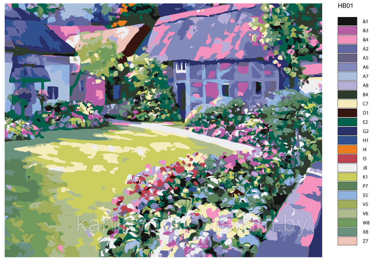 Раскраска Творческая раскраска по номерам без подрамника