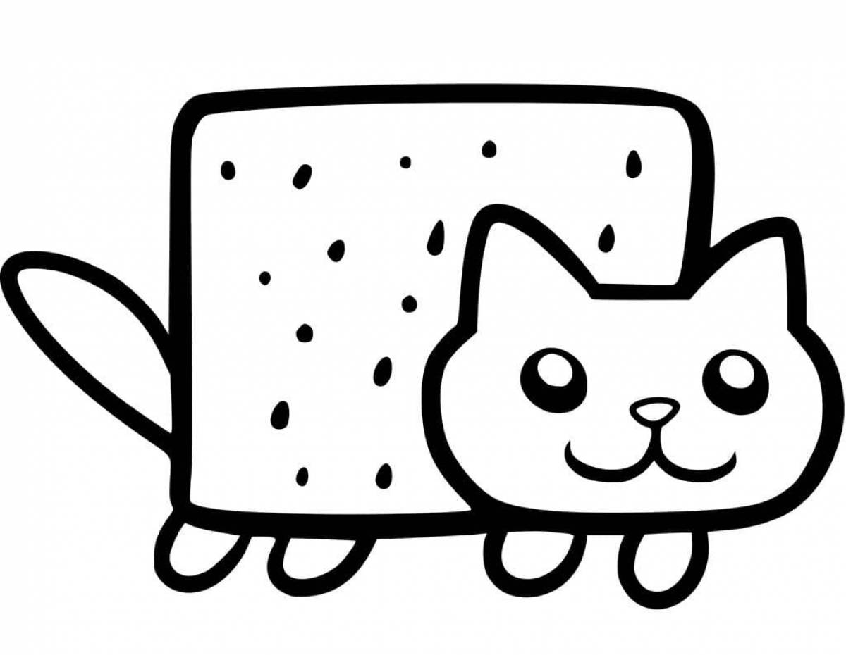 Nyan Cat раскраска