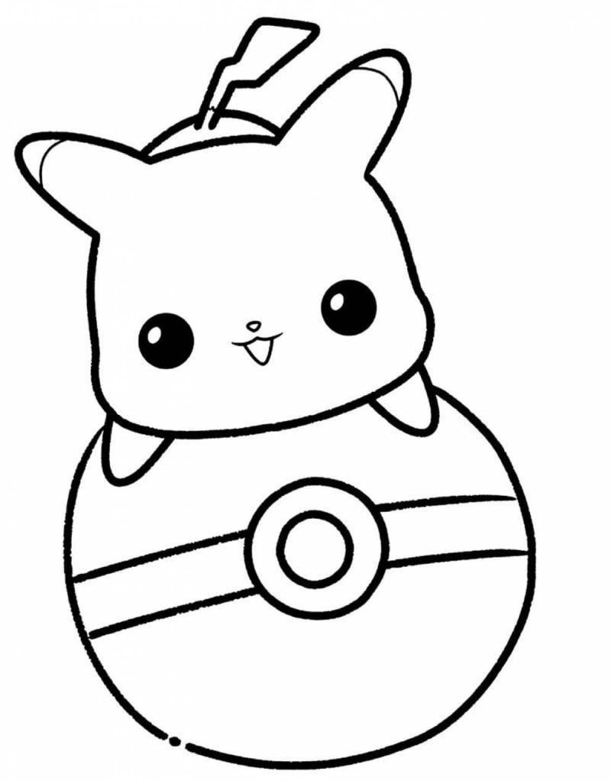 Amazing Pikachu coloring pages for kids