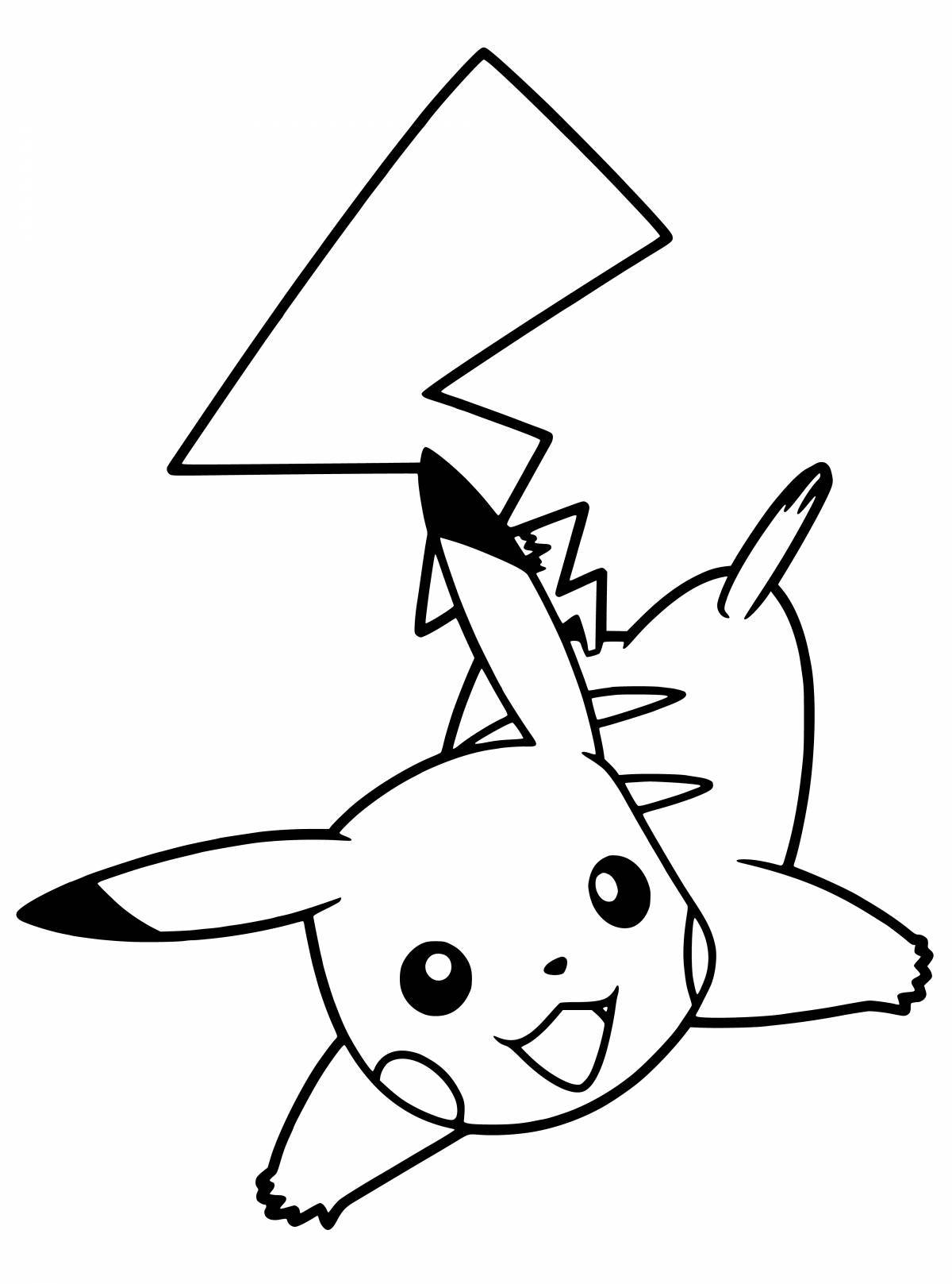 Exciting pikachu coloring book for kids