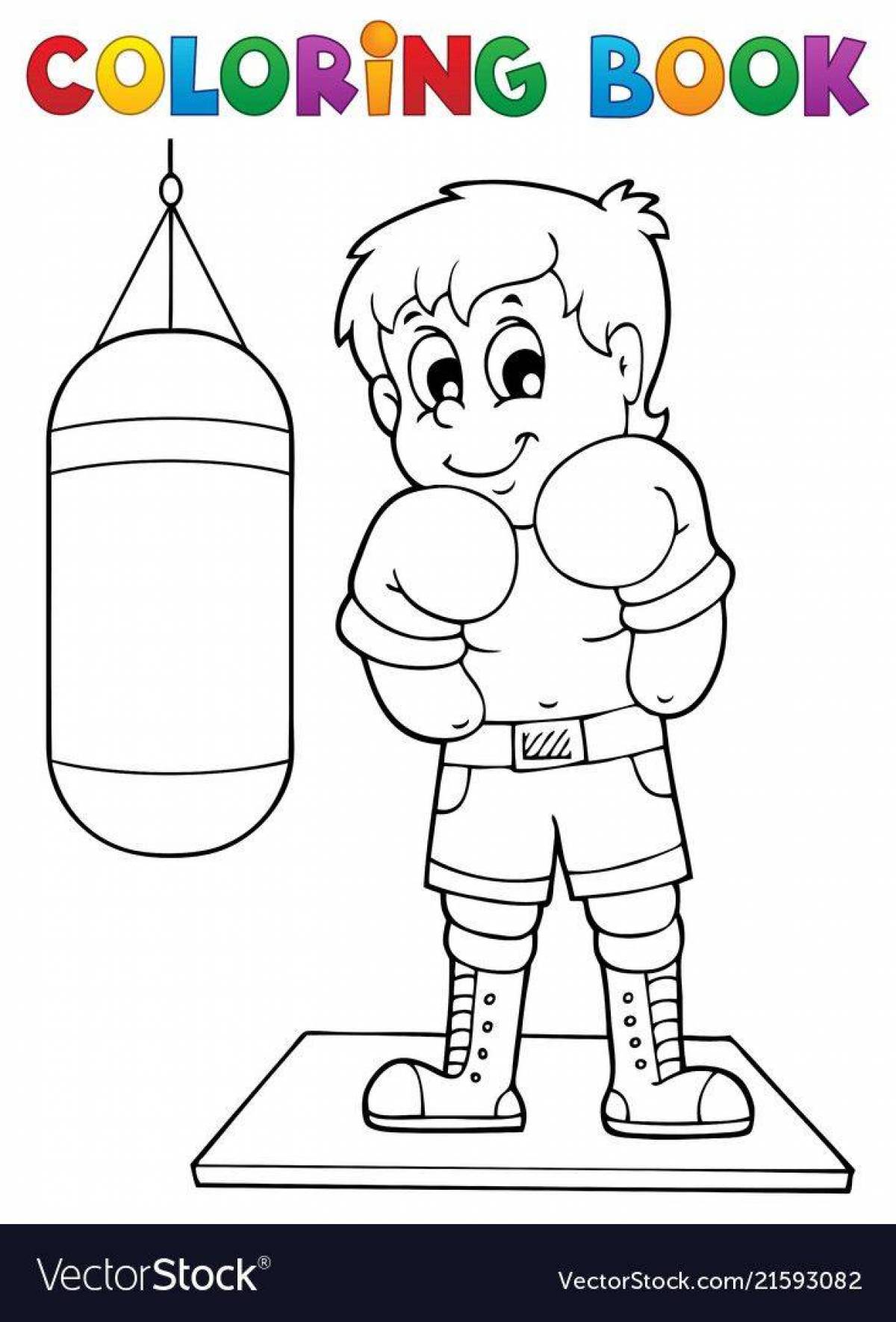 Live boxing and coloring boo