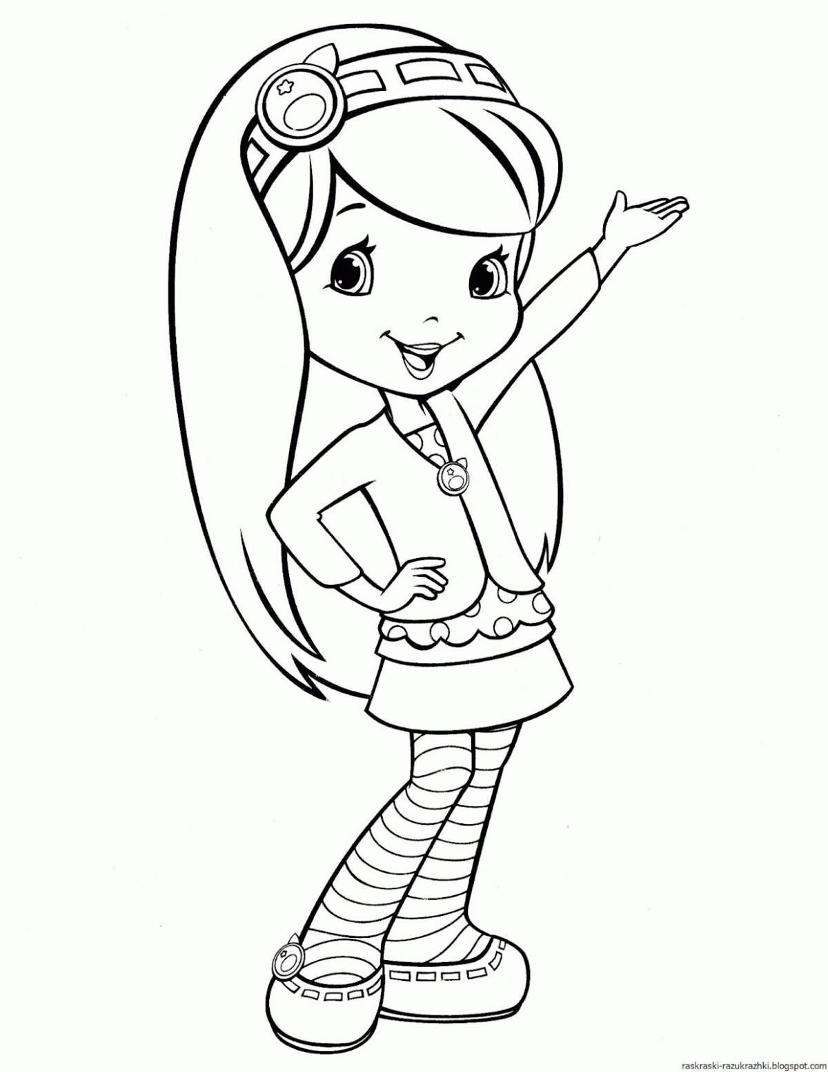 Outstanding coloring pages for girls