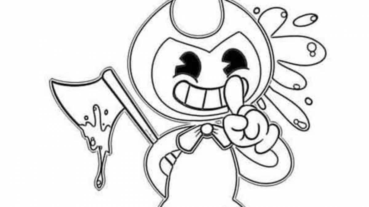 Праздничная раскраска с мячом