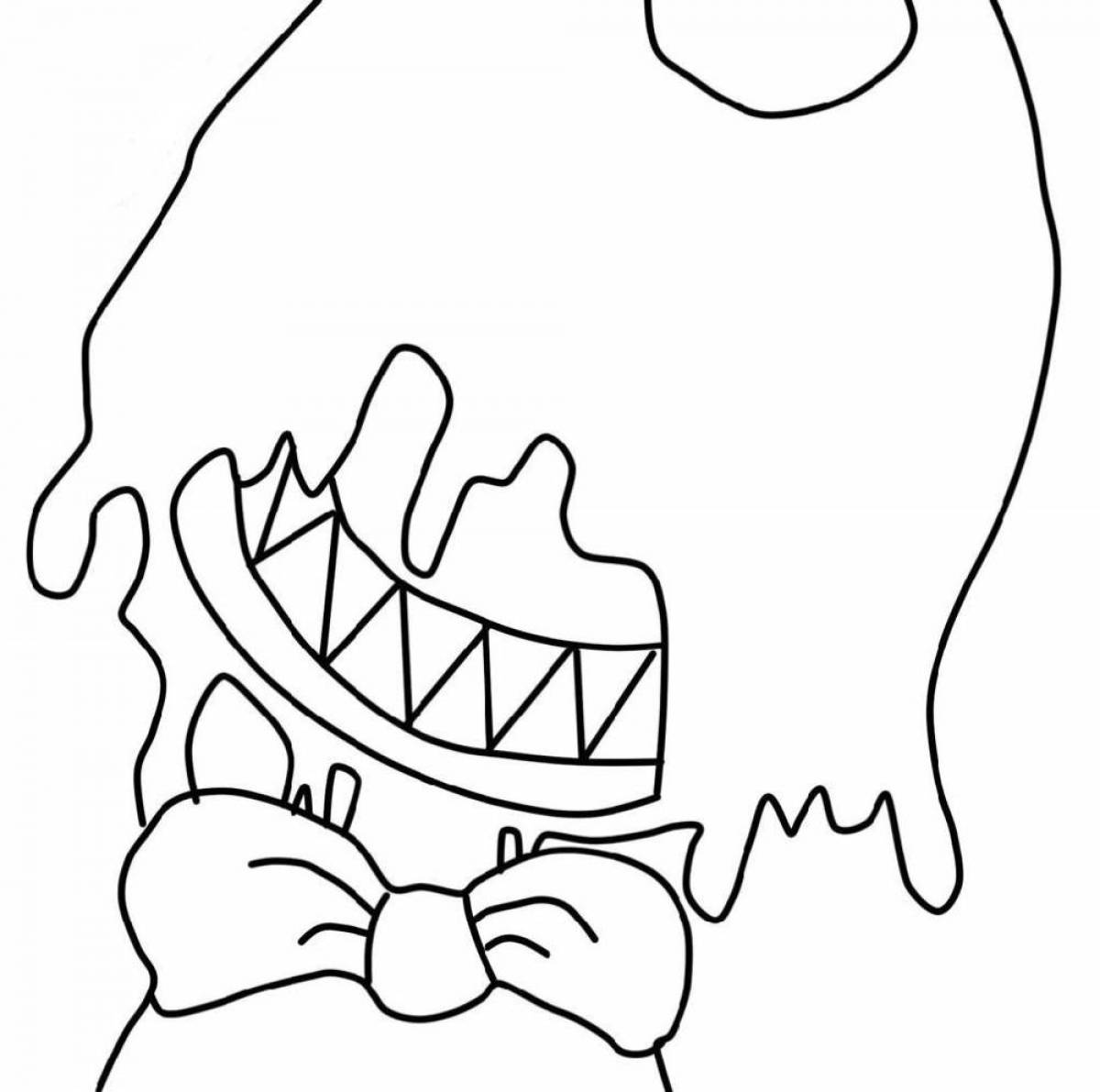 Великолепный бенди-раскраска