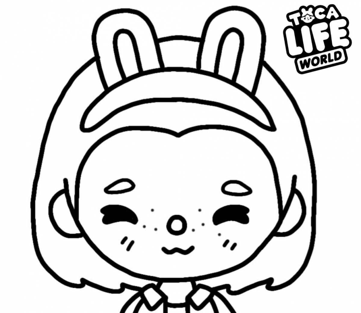 Sweet boca clothes coloring page
