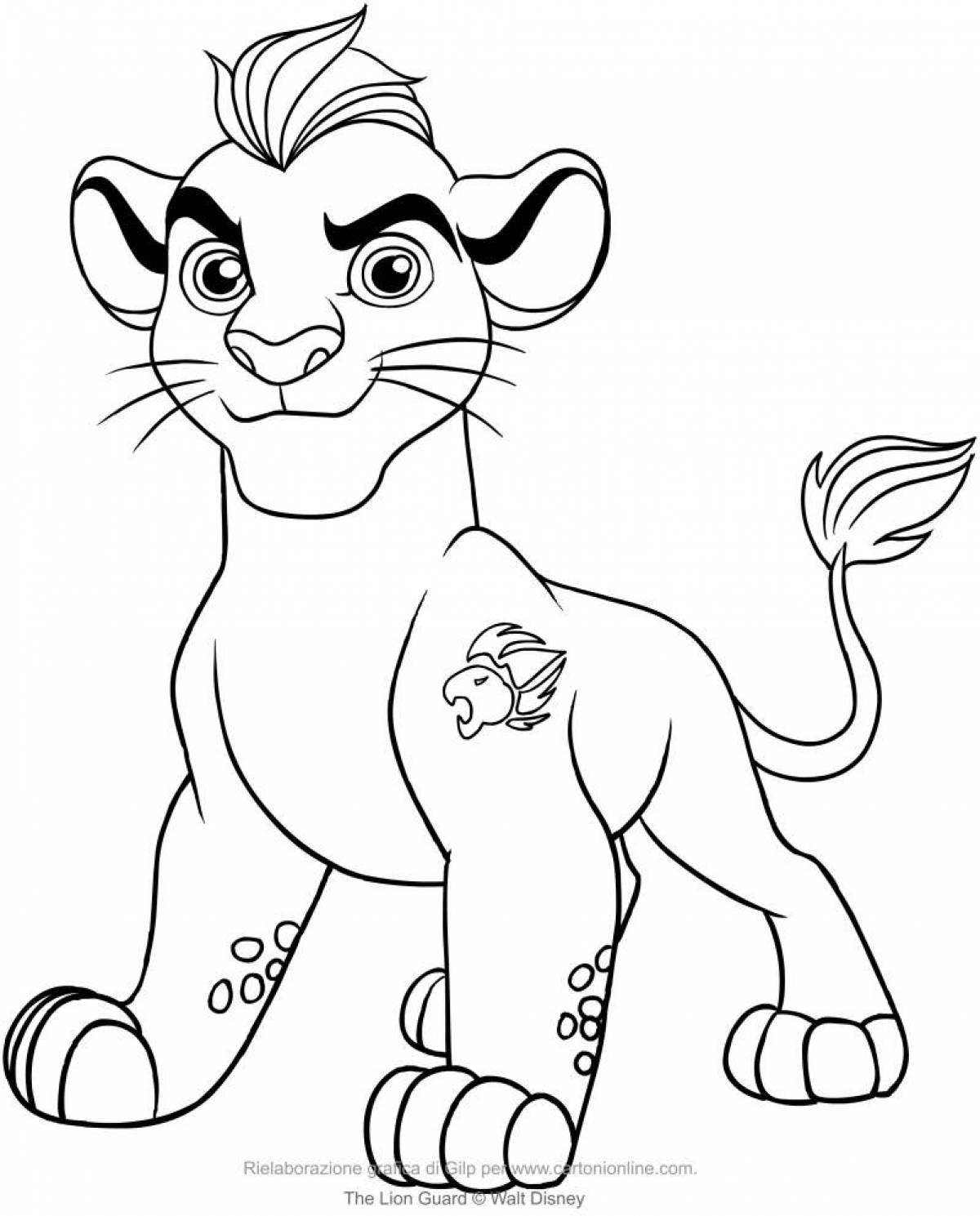 Luxury lion king coloring book