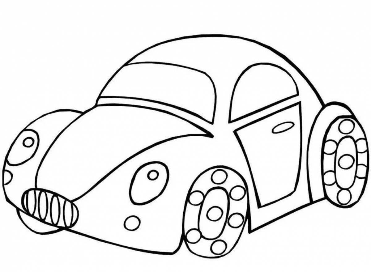 Gorgeous cars coloring book for kids
