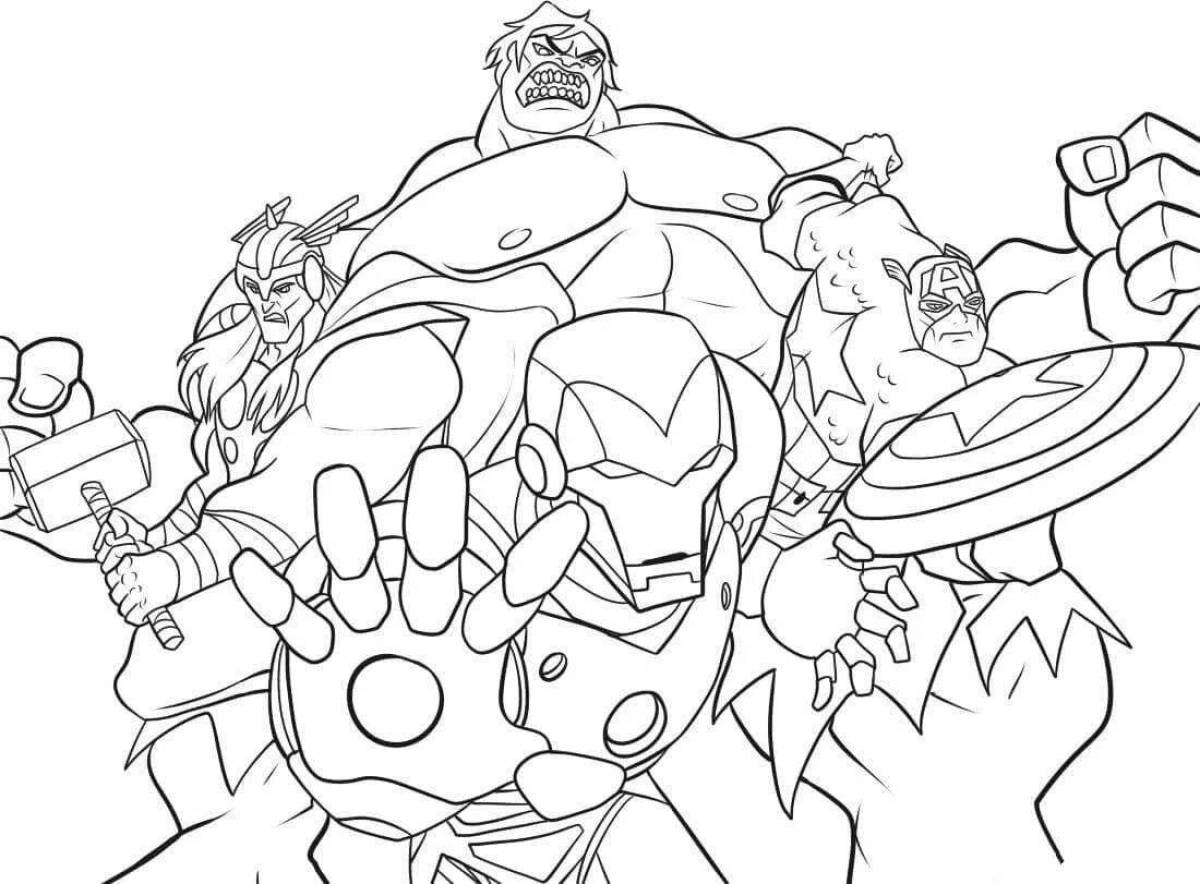 The Expendables Avengers Coloring Pages