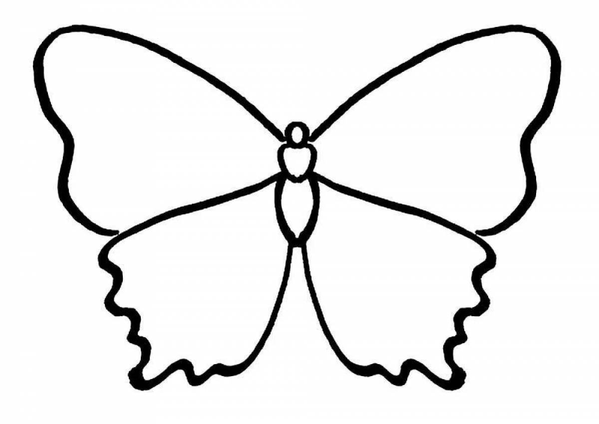 Whimsical butterfly coloring book for kids