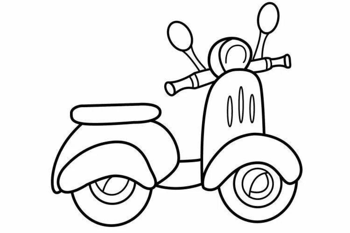 Fun transport coloring pages