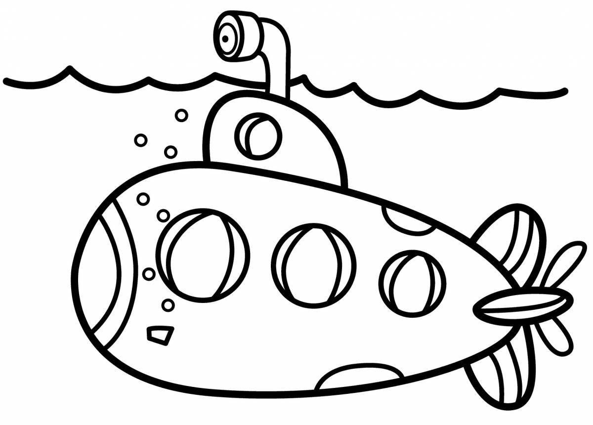 Gorgeous transport coloring page