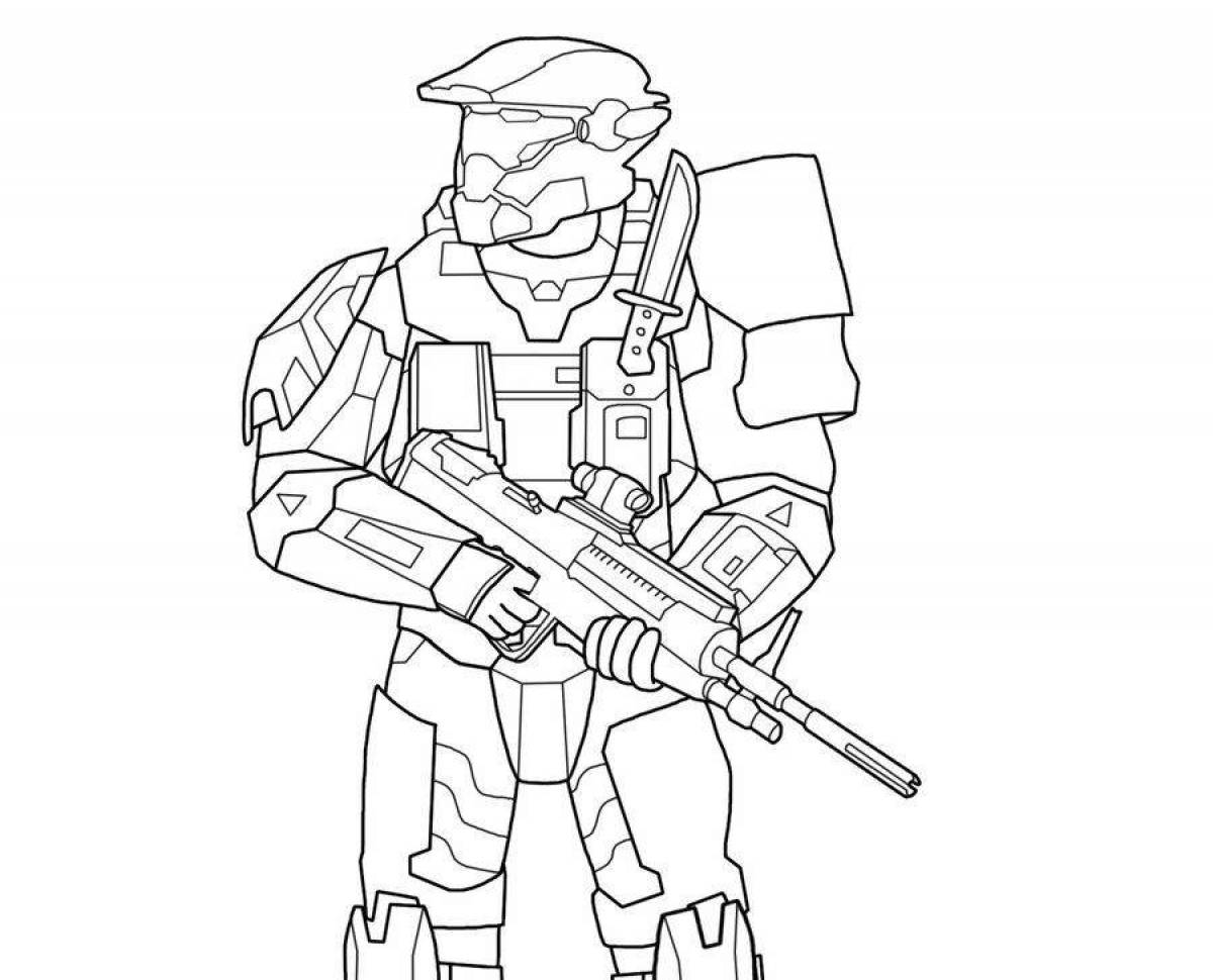 Playful standoff 2 coloring page