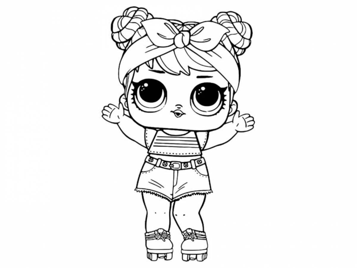 Adorable lol doll coloring book for kids