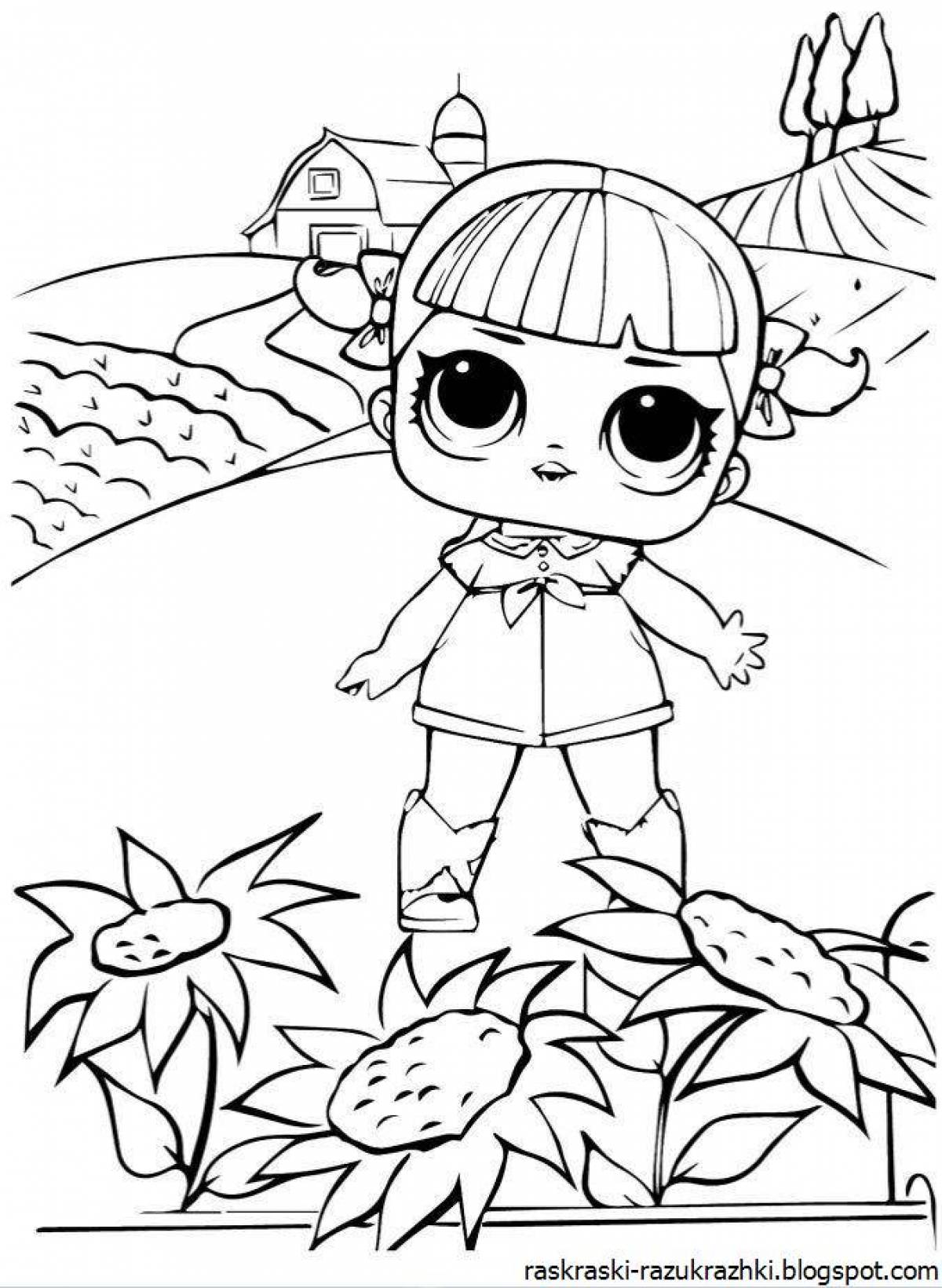 Amazing lol doll coloring book for kids