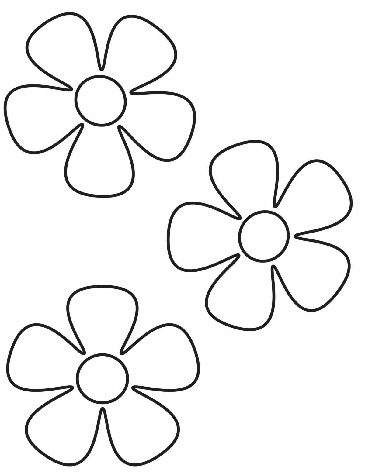 Fascinating flower coloring book for kids