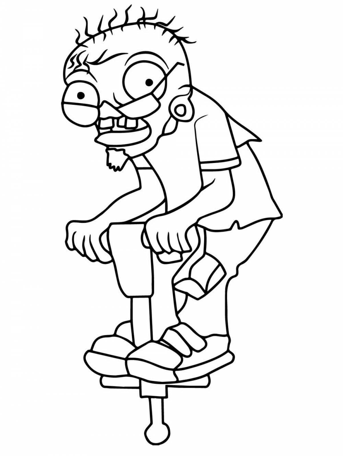 Disgusting zombie coloring book