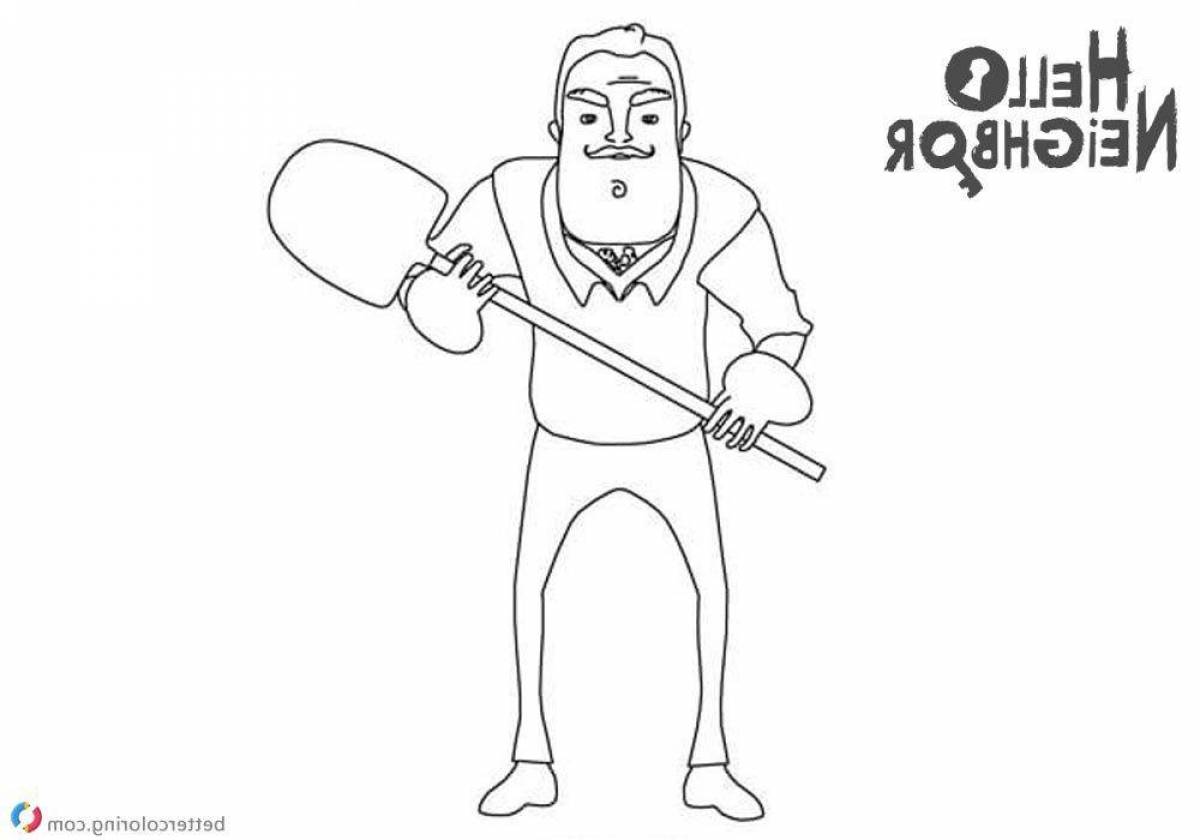 Hi Neighbor Bright Coloring Page