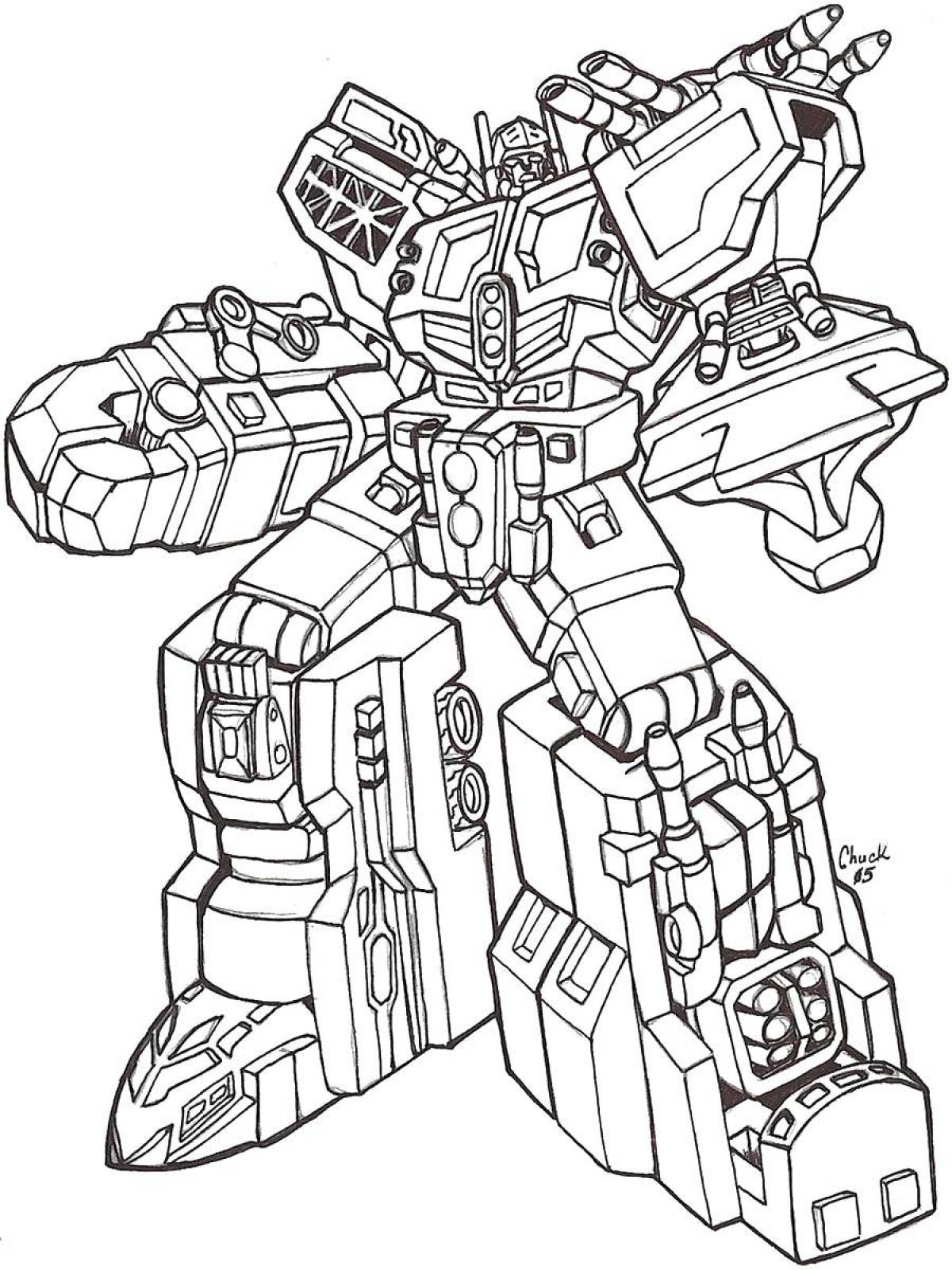 Sweet tobot coloring page
