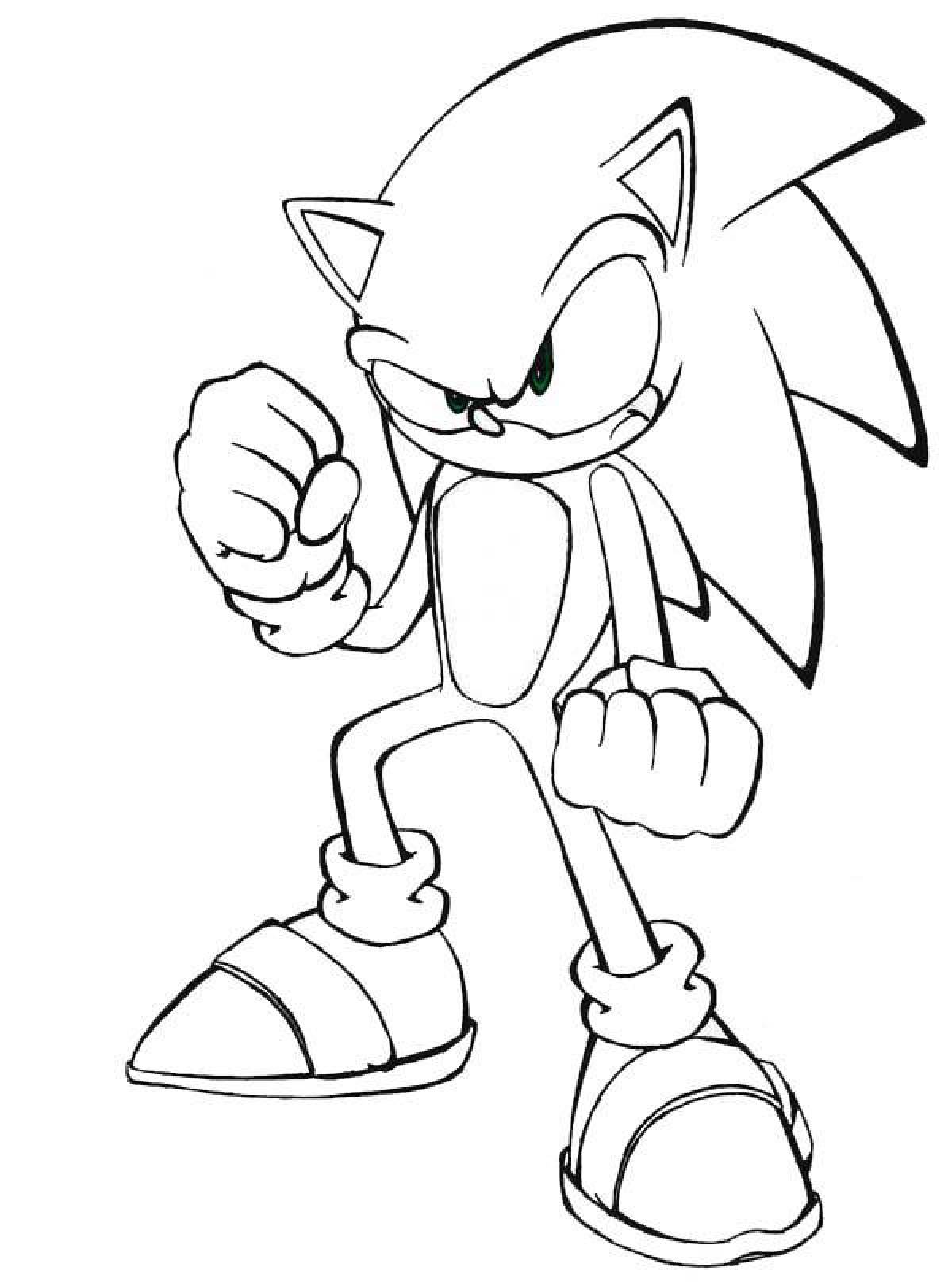 Awesome sonic exe coloring book