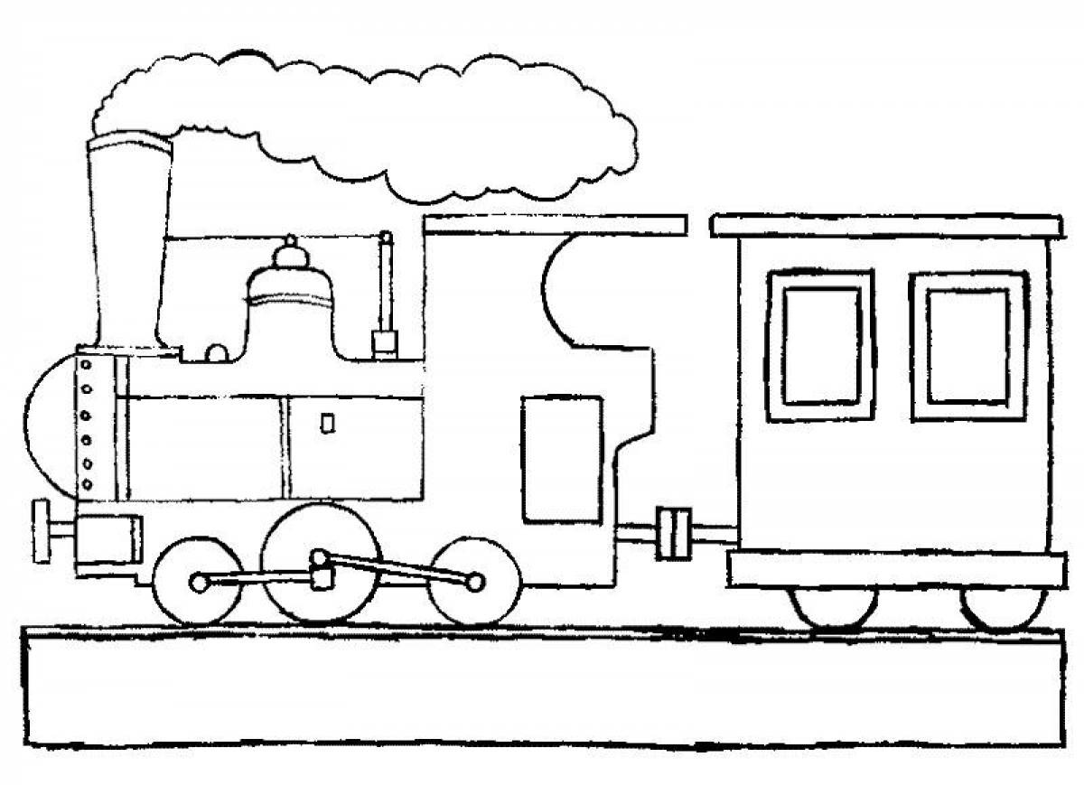 Нарисовать детскую железную. Рисование паровоз вагон сбоку. Поезд раскраска для детей. Паровоз с вагонами раскраска для детей. Паровоз с вагонами рисунок.