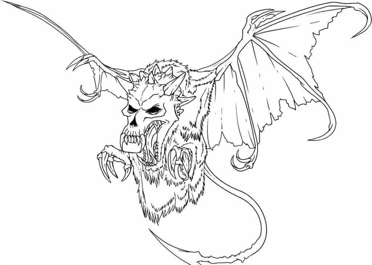 Disgusting monster coloring pages