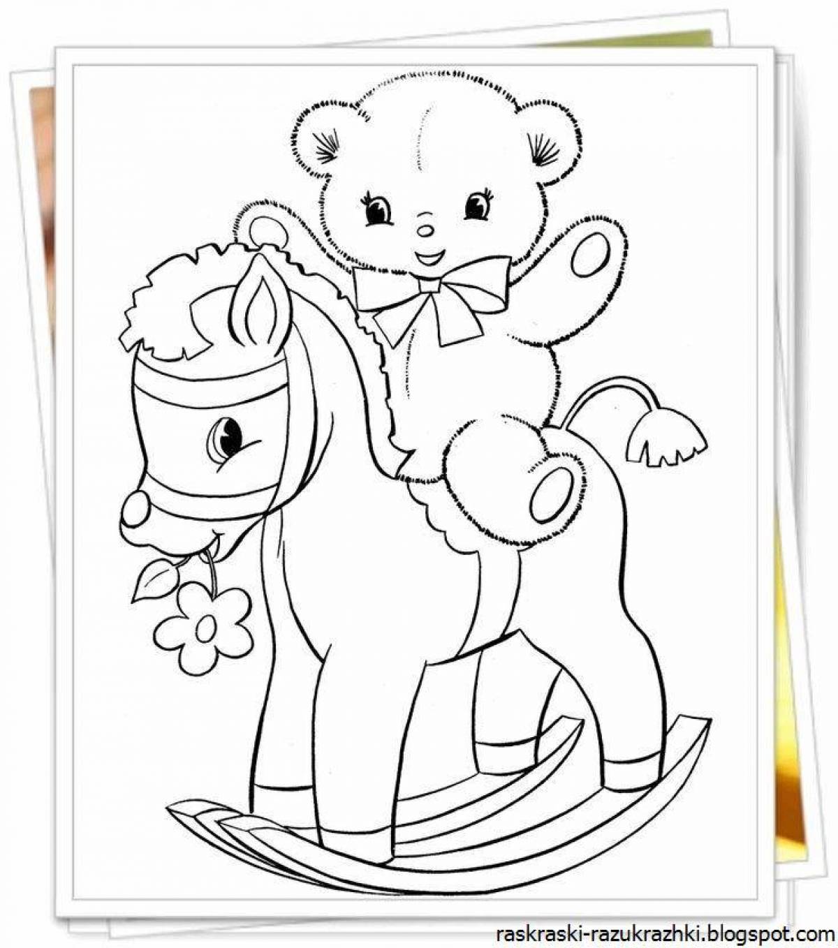Inspirational coloring book for 4 year old girls