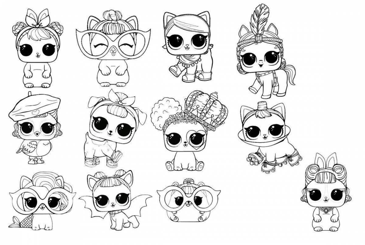 Раскраска playtime lol pets