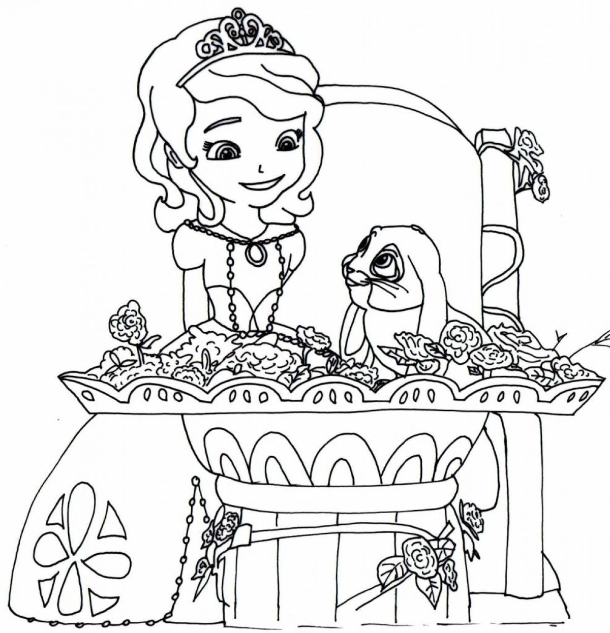 Luxury princess coloring book for girls