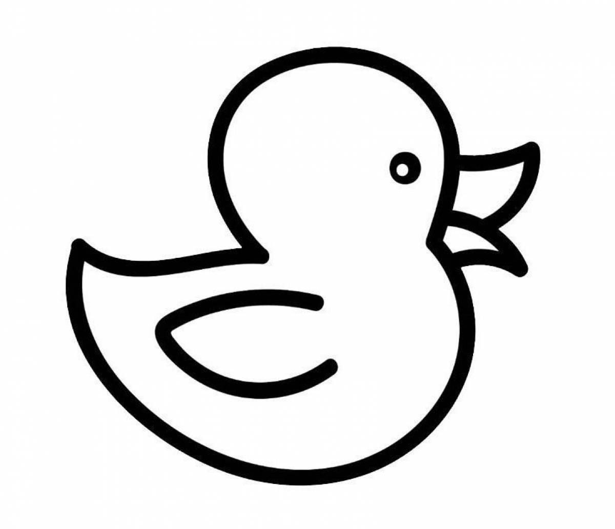 Lalafan duck coloring page