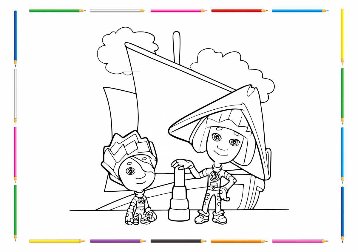 Glorious fixies coloring pages for kids