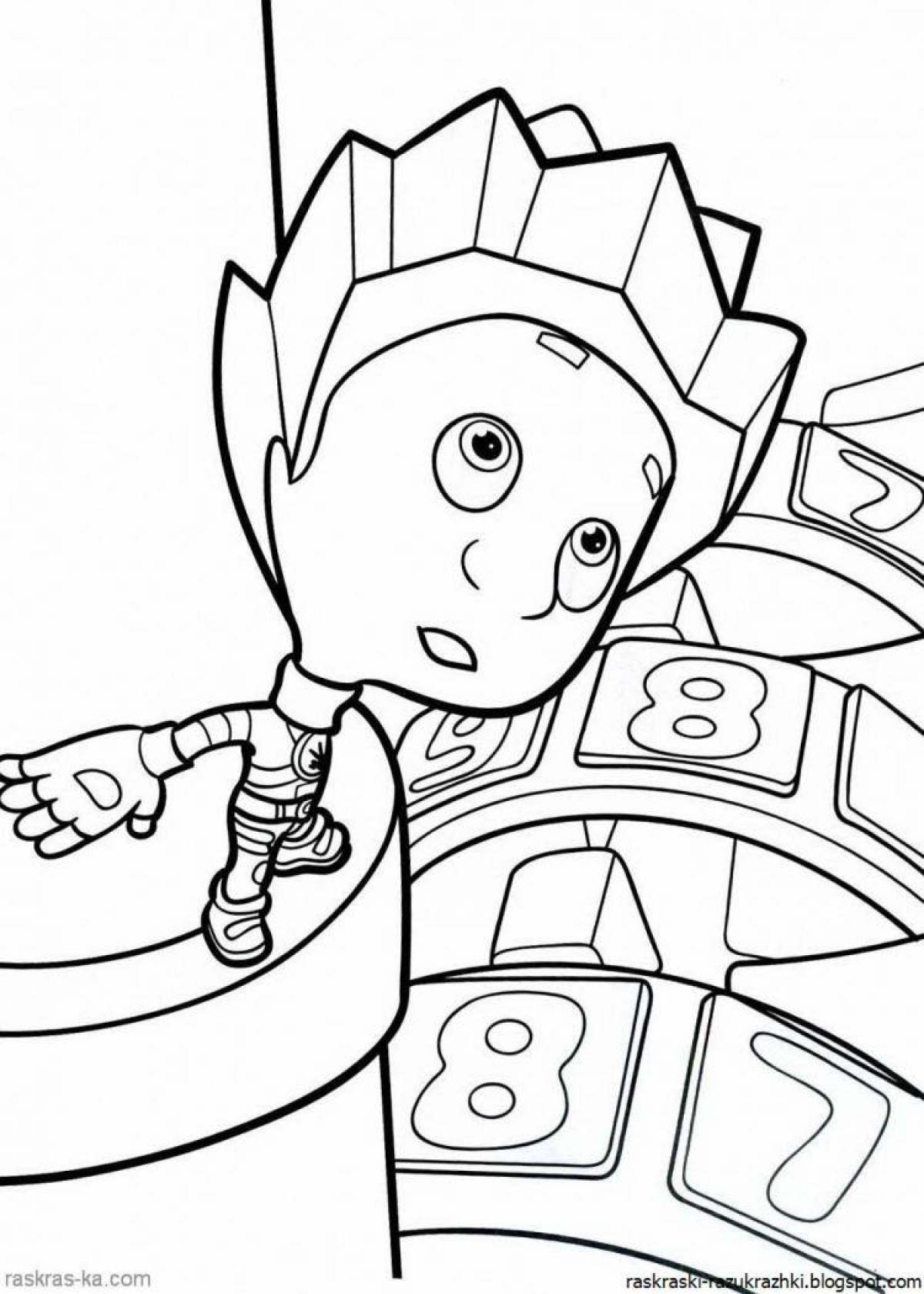 Radiant fixies coloring pages for kids