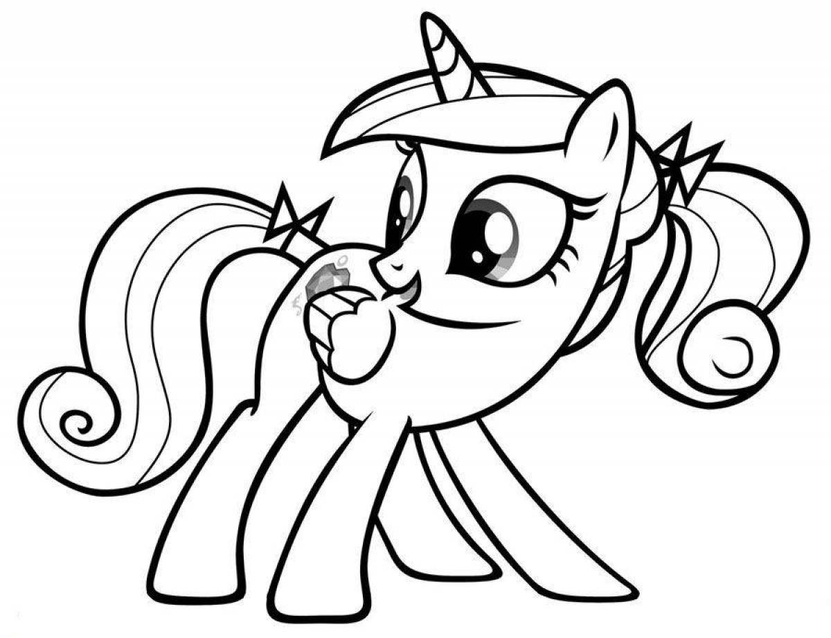 Amazing pony coloring pages for kids