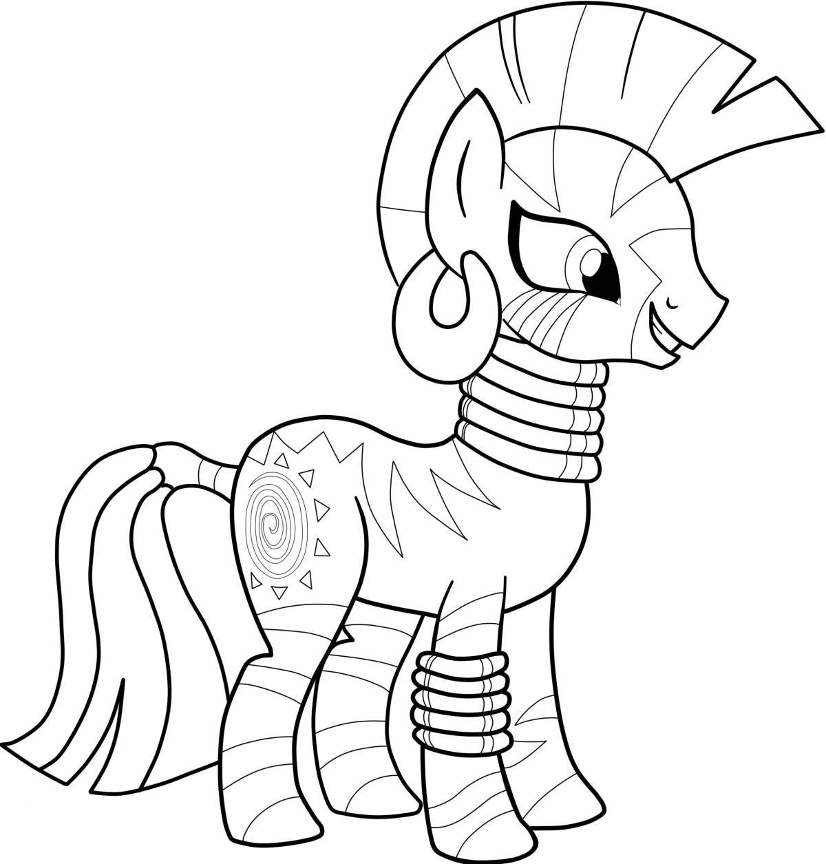 Awesome pony coloring pages for kids