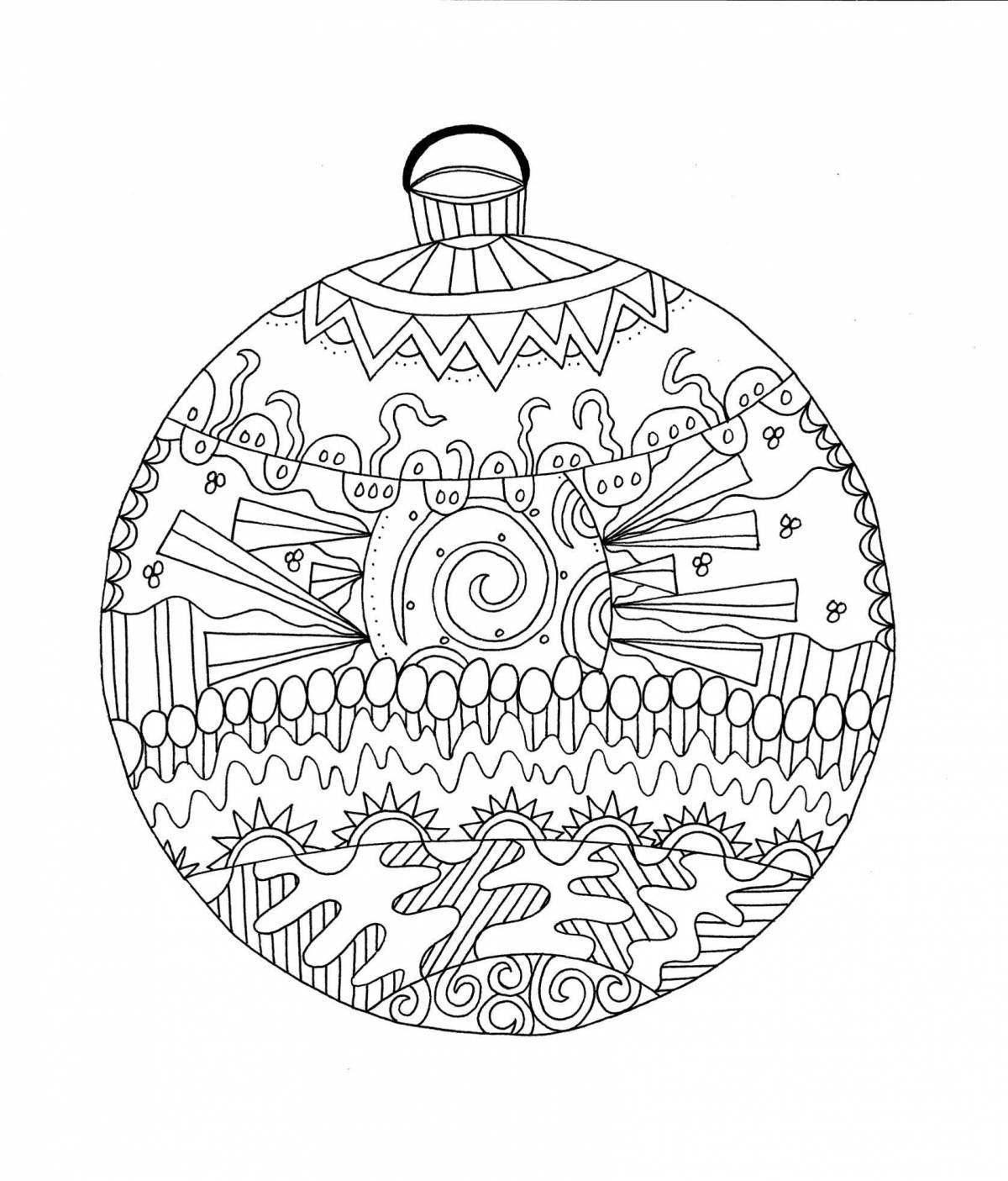 Blissful anti-stress Christmas coloring book