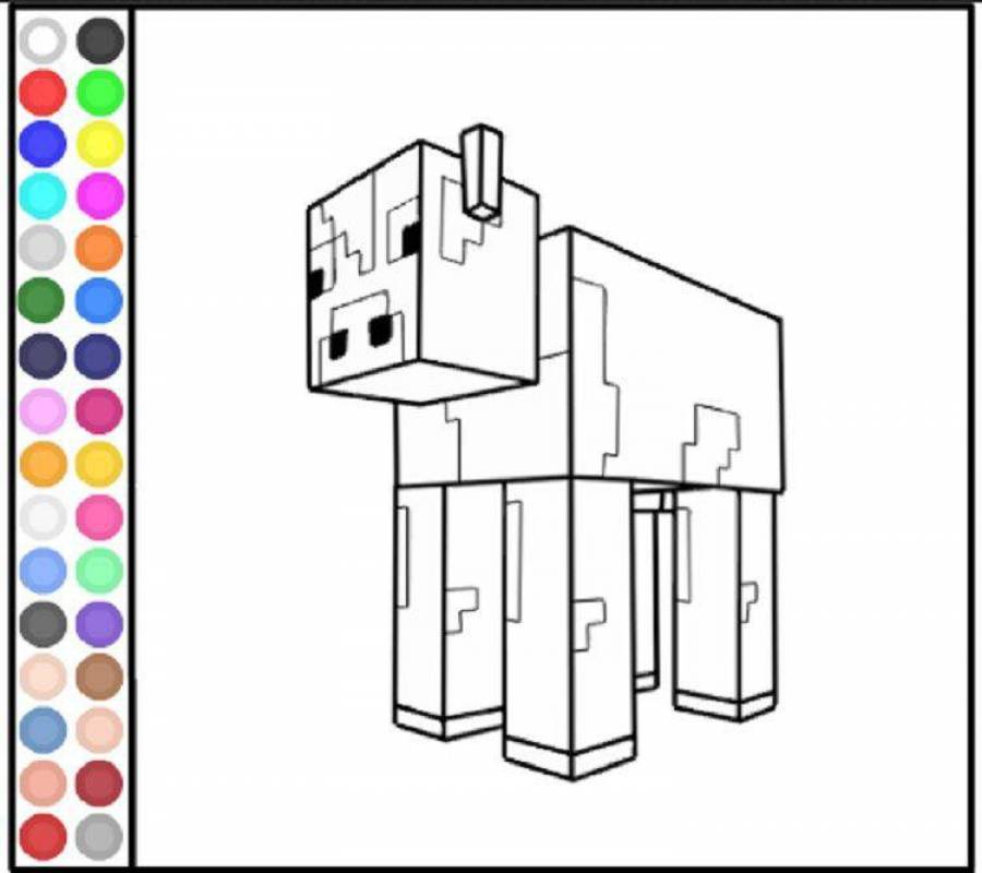 Раскраски майнкрафт компот картинки