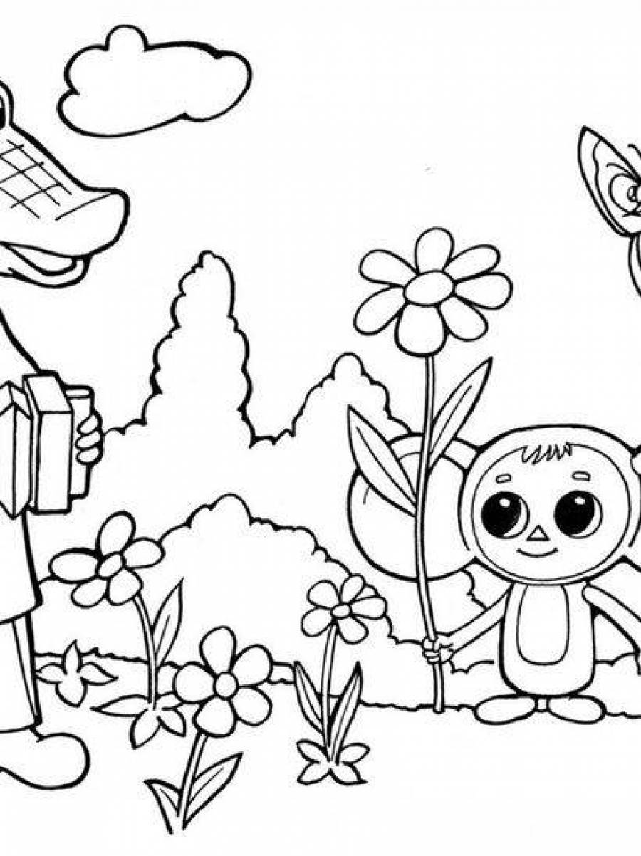 Coloring Pages Cheburashka 2023 (37 pcs) - download or print for free #1987