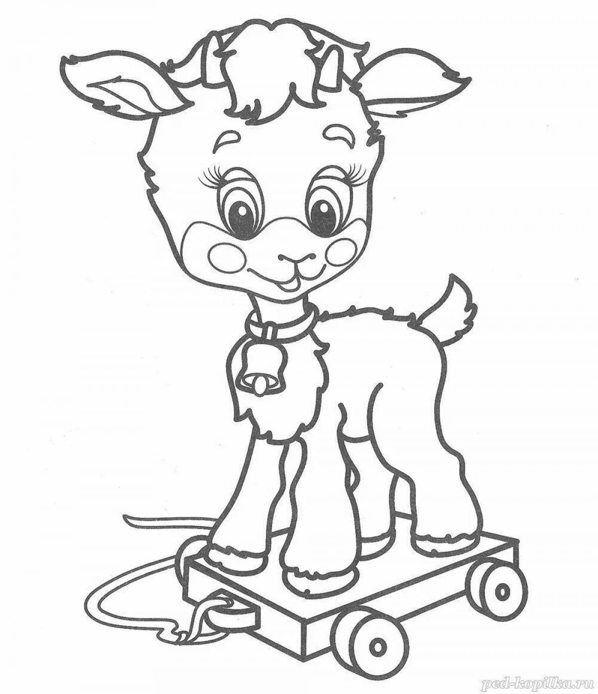 Color-explosive coloring page by barto for preschoolers