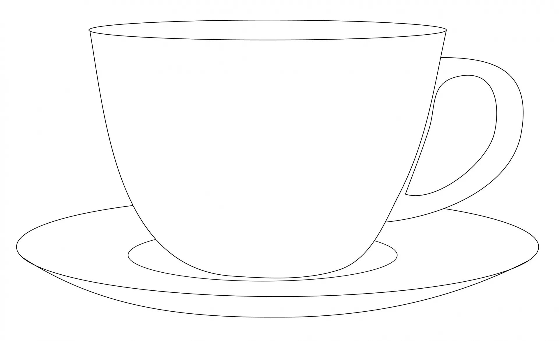 Coloring page of sparkling mugs for kids
